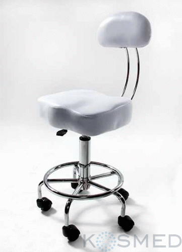 Krzeslo Chrom z oparciem Krzeslo kosmetyczne Chrom z oparciem kosmed