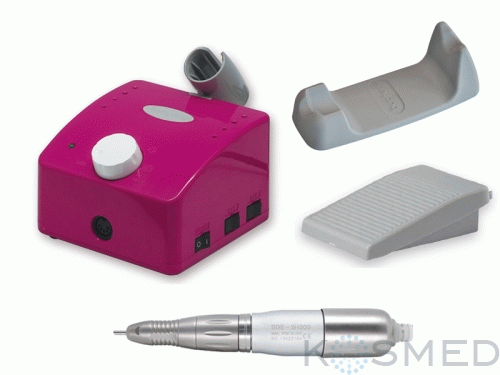Frezarka do pedicure i paznokci M - Power Cube 300 manicure, podologia, hot pink